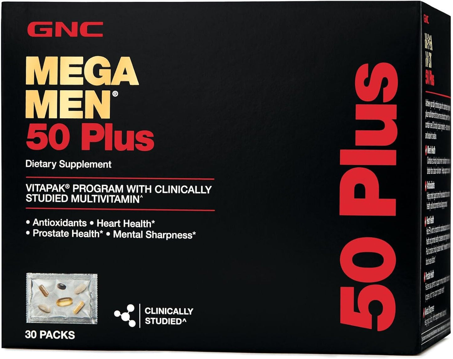 GNC Mega Men 50 Plus Vitapak Program for Complete Nutrition