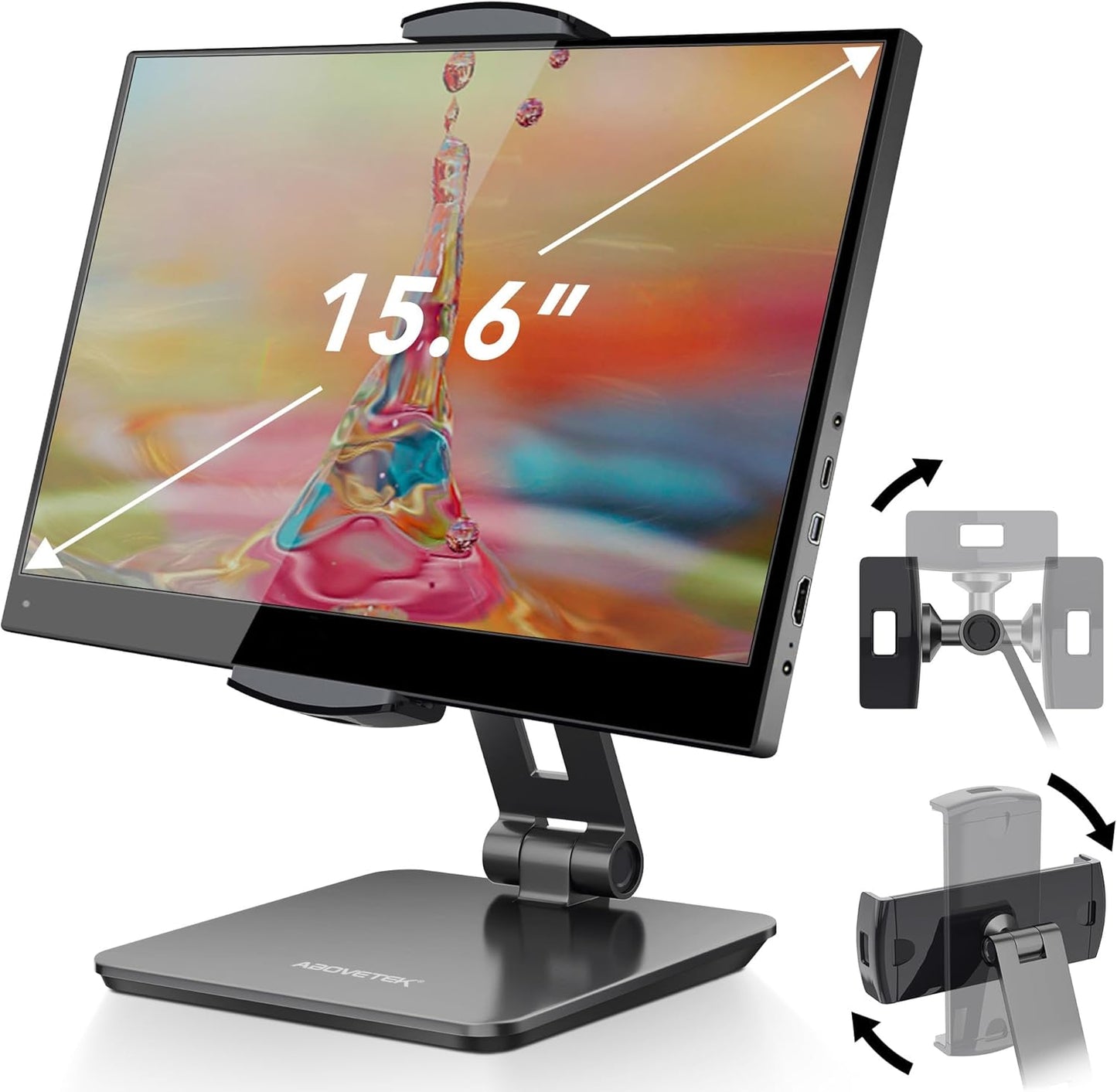 AboveTEK Business Kiosk Aluminum Tablet Stand for 4-15.6 in Devices