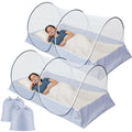 Pop up Mosquito Tent Nets 2 Pack - Portable Foldable Bed Canopy