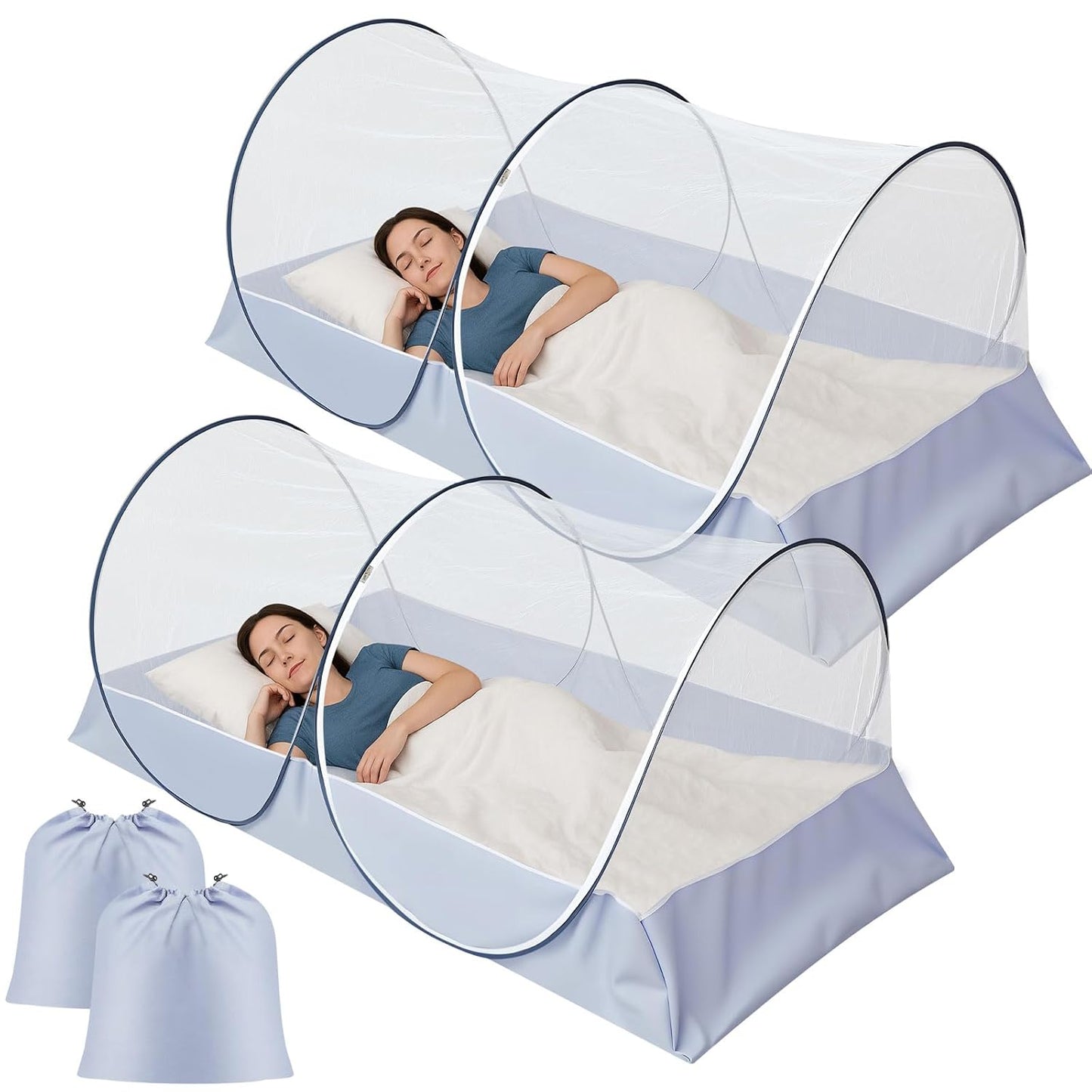 Large Pop up Mosquito Tent Nets for Camping and Travel Use