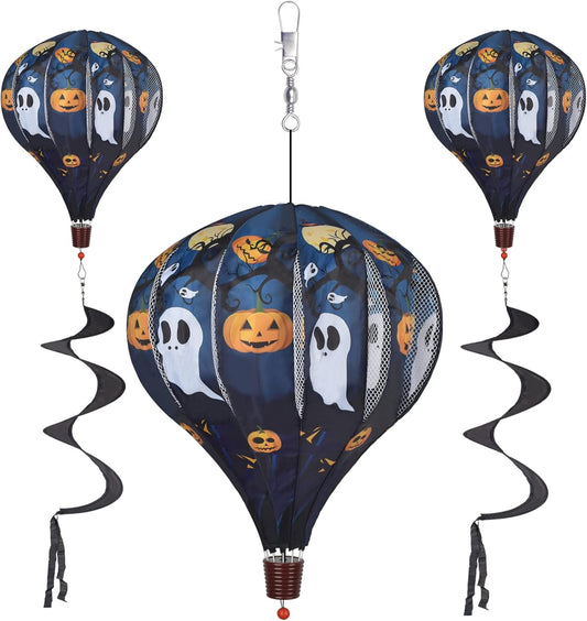Colorful Hot Air Balloon Wind Spinner Garden Decor for Outdoors