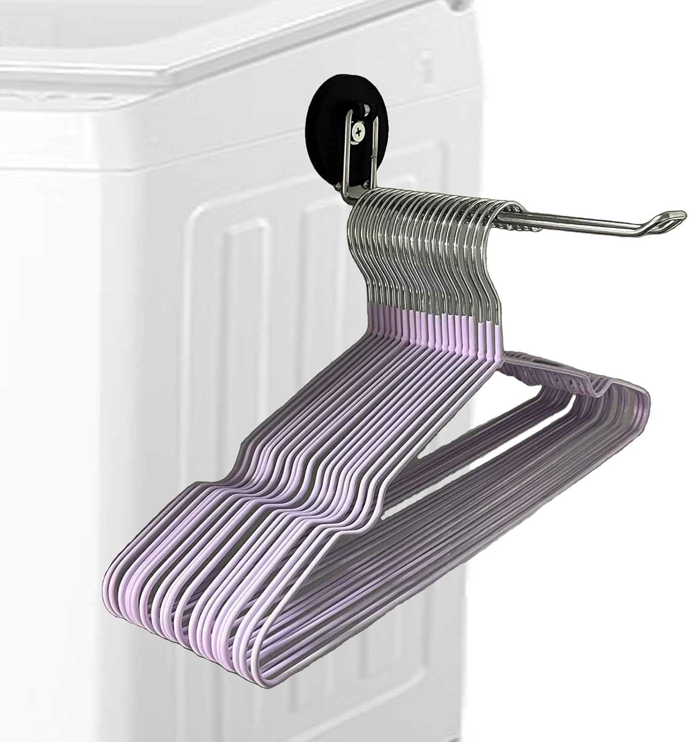 Space-Saving Stainless Steel Hanger Organizer