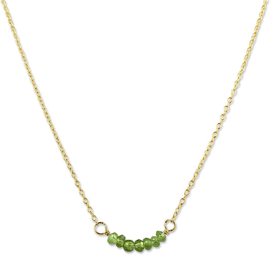 Personalized Birthstone Bar Necklace for Women and Girls