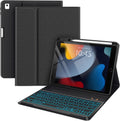 BLUTLOTUS iPad 9th Gen Case with Keyboard 10.2 in - Backlit Folio