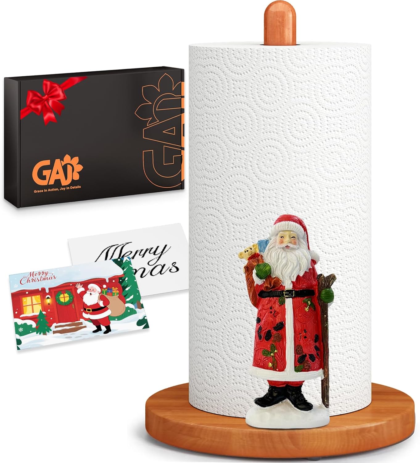 3D Santa Claus Paper Towel Holder for Christmas Decor