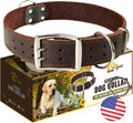 ADITYNA Big Leather Dog Collar for Giant Breeds - XXL Size