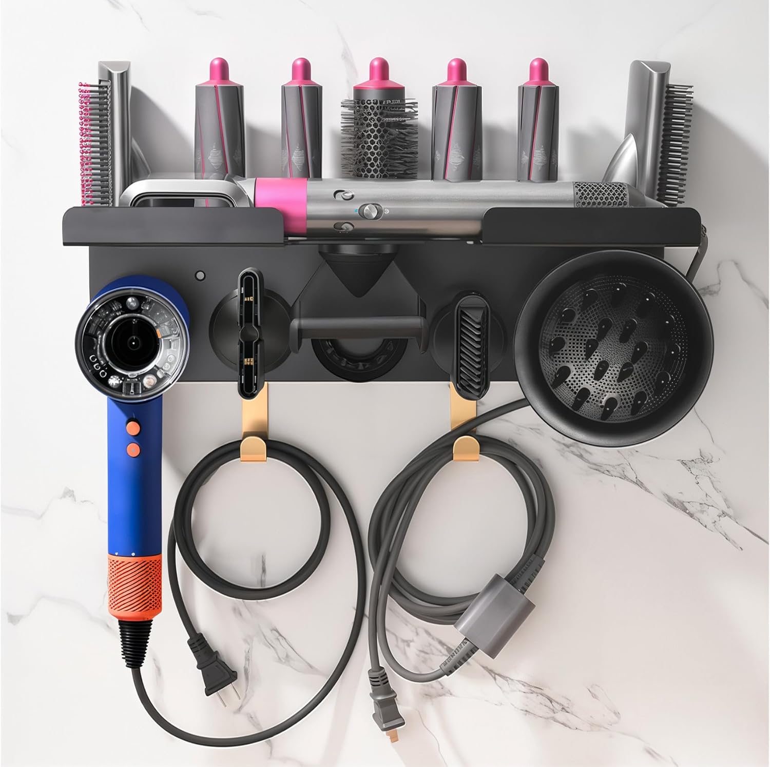 NOVENTIX 2-in-1 Wall Holder for Dyson Hair Tools