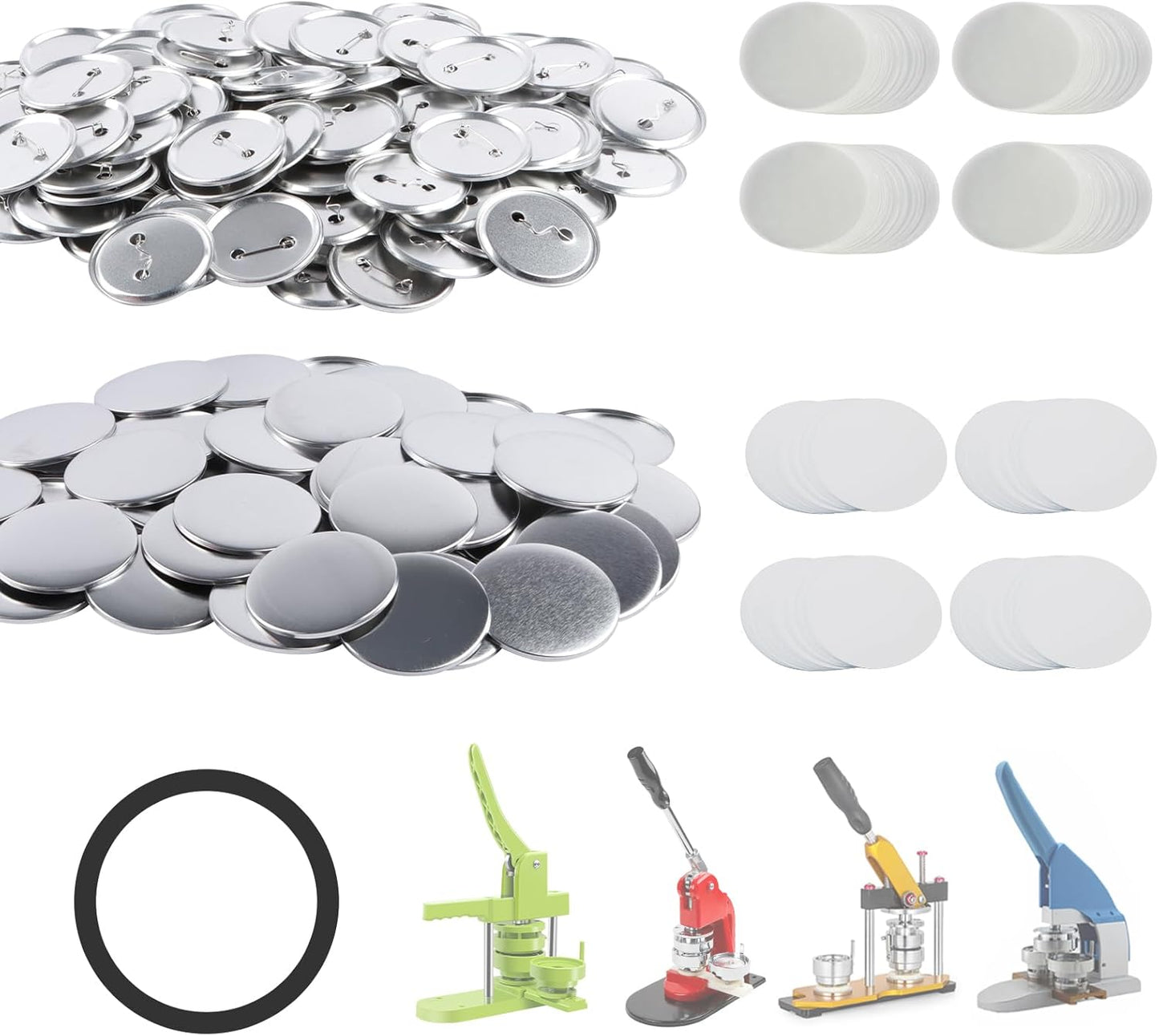 100 Sets 75mm Metal Button Supplies for Creative Badge Making