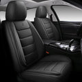 Full Coverage Faux Leather Car Seat Covers Full Set - Durable 5-Seat