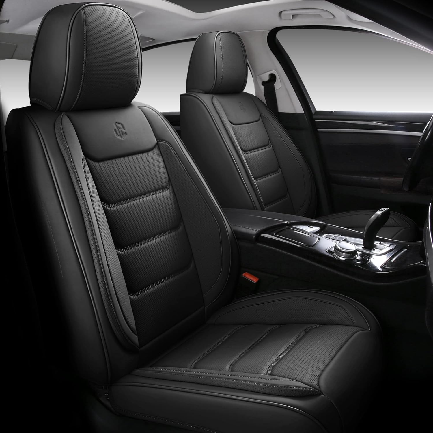 Full Coverage Faux Leather Car Seat Covers for 5 Seats