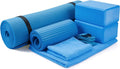BalanceFrom 7-Piece Yoga Set with Extra Thick Mat - Comfort & Grip