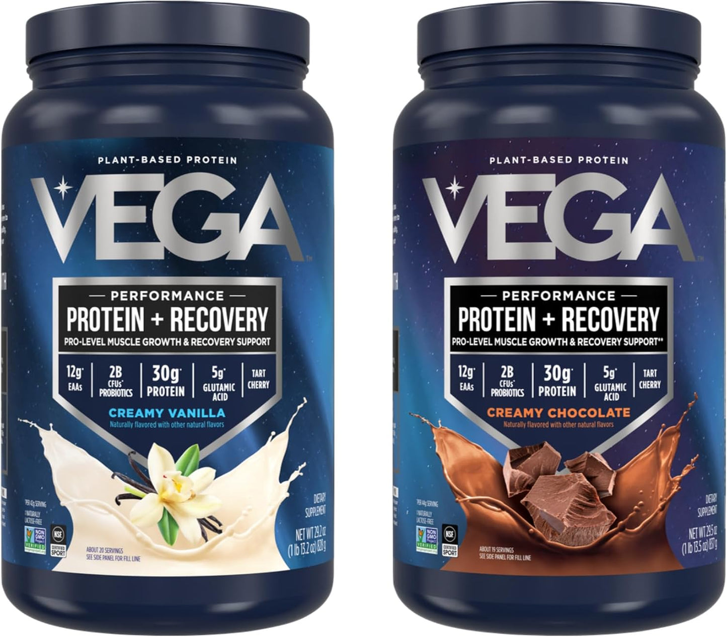 Vega Sport Premium Protein Powder Bundle for Post Workout Recovery