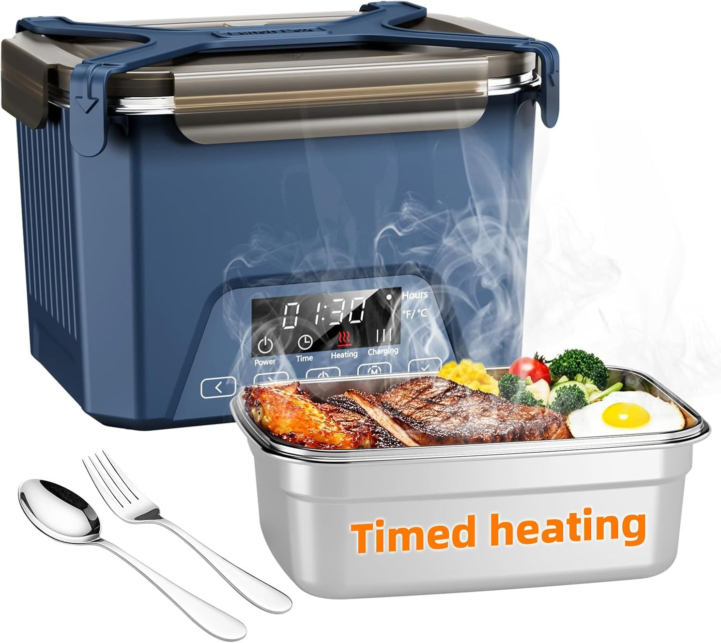 Cordless Electric Lunch Box for Adults with Automatic Heating