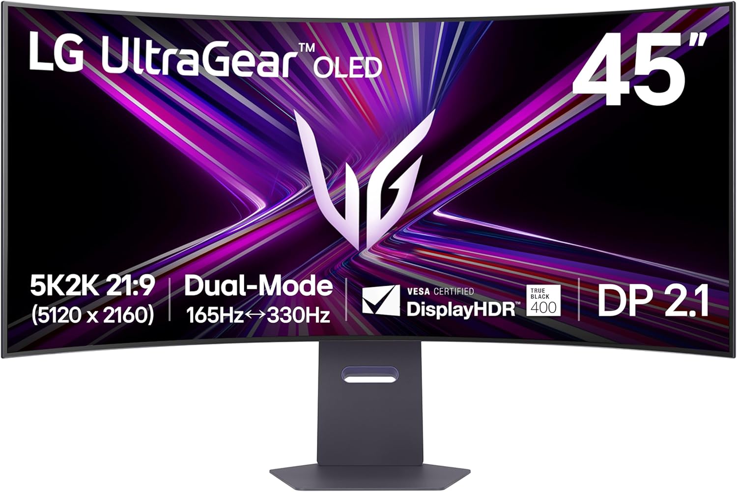 LG 45GX950A-B 45-inch Ultragear 5K2K OLED Gaming Monitor