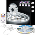MIWISE White COB LED Strip Lights 32.8ft - Dimmable Daylight 6000K