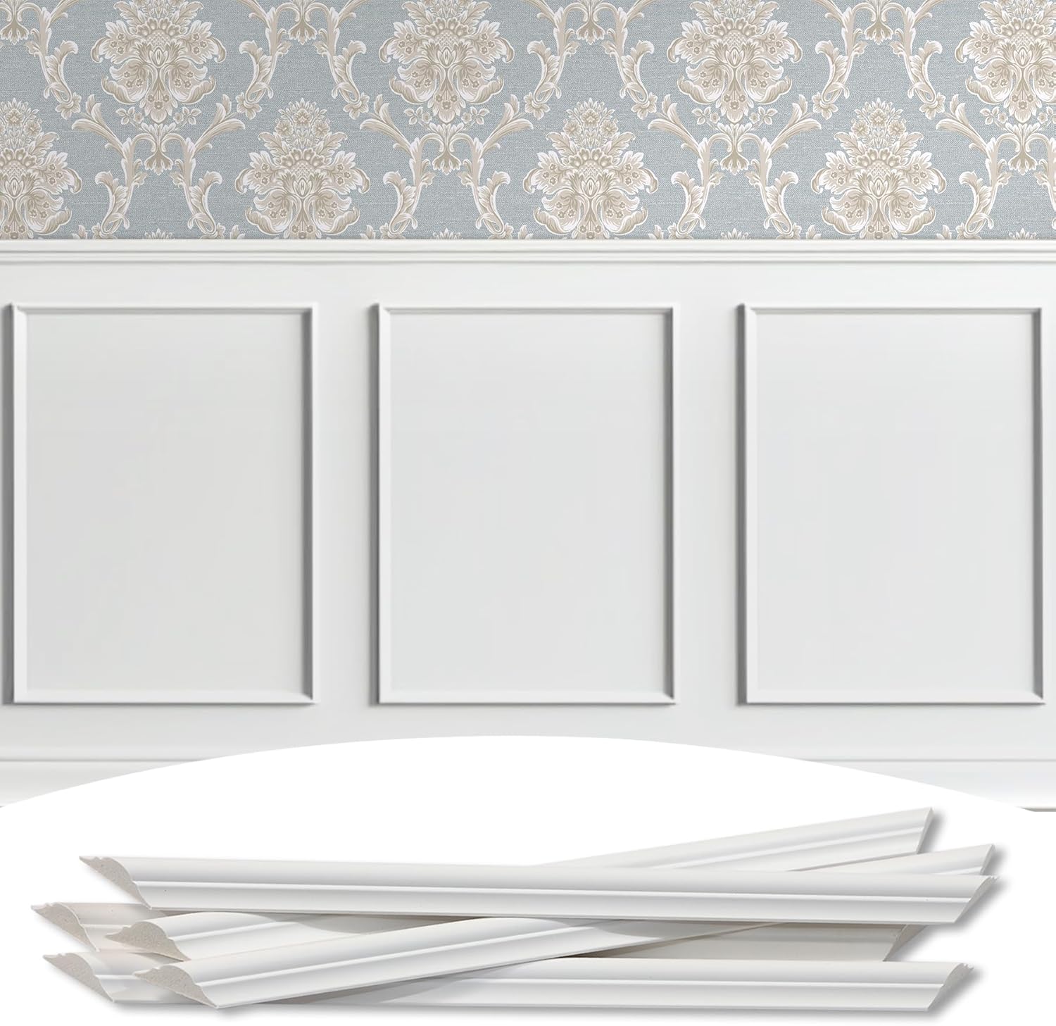 3-Frame 16in x 24in Premade Accent Wall Molding Kit for Decor