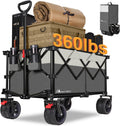 MOON LENCE Collapsible Foldable Wagon Cart 220L - Large Capacity
