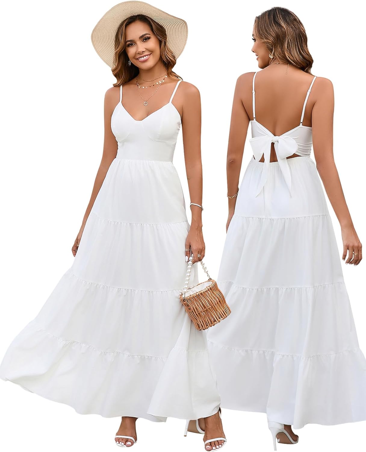 HTZMO Women Casual Summer Floral Maxi Sundress for Every Occasion