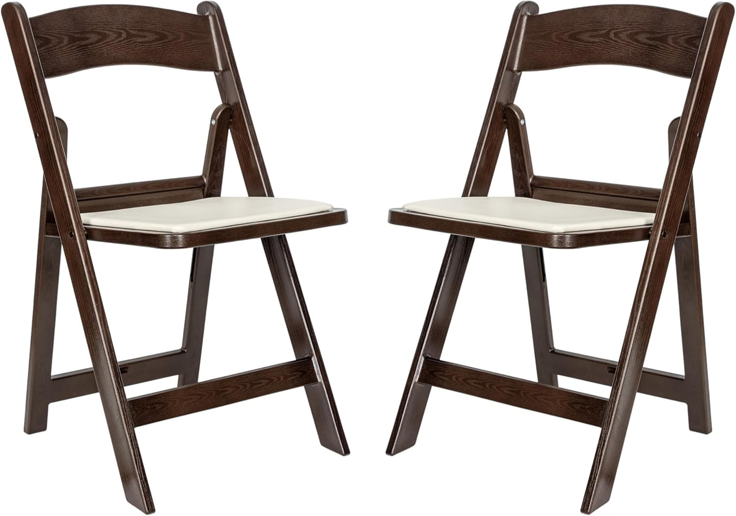 Folding Resin Event Chairs Set of 2 with 800LB Capacity