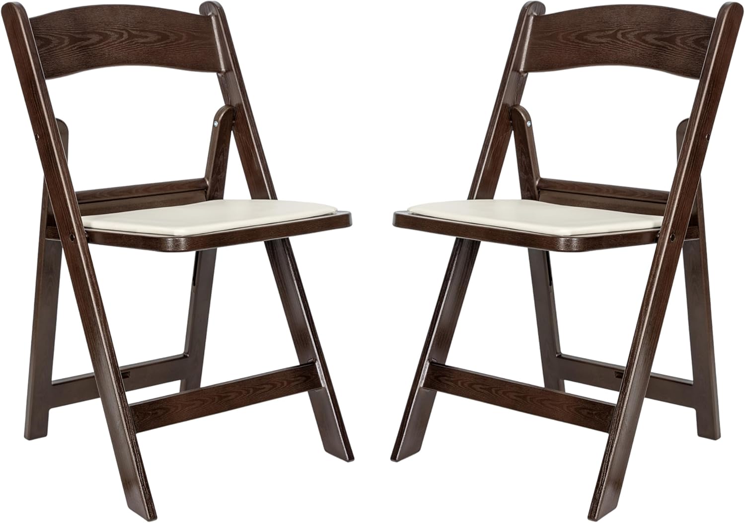 Folding Resin Event Chairs Set of 2 with 800LB Capacity