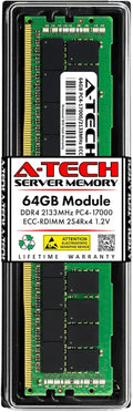64GB DDR4 2133MHz ECC RDIMM Server Memory - Reliable Upgrade
