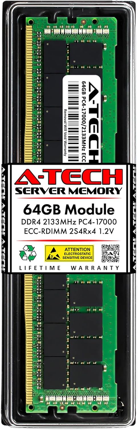 A-Tech 64GB DDR4 2133MHz ECC RDIMM Memory Upgrade Module