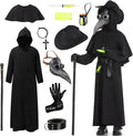 Plague Doctor Costume Kids - 19 Piece Renaissance Outfit Set
