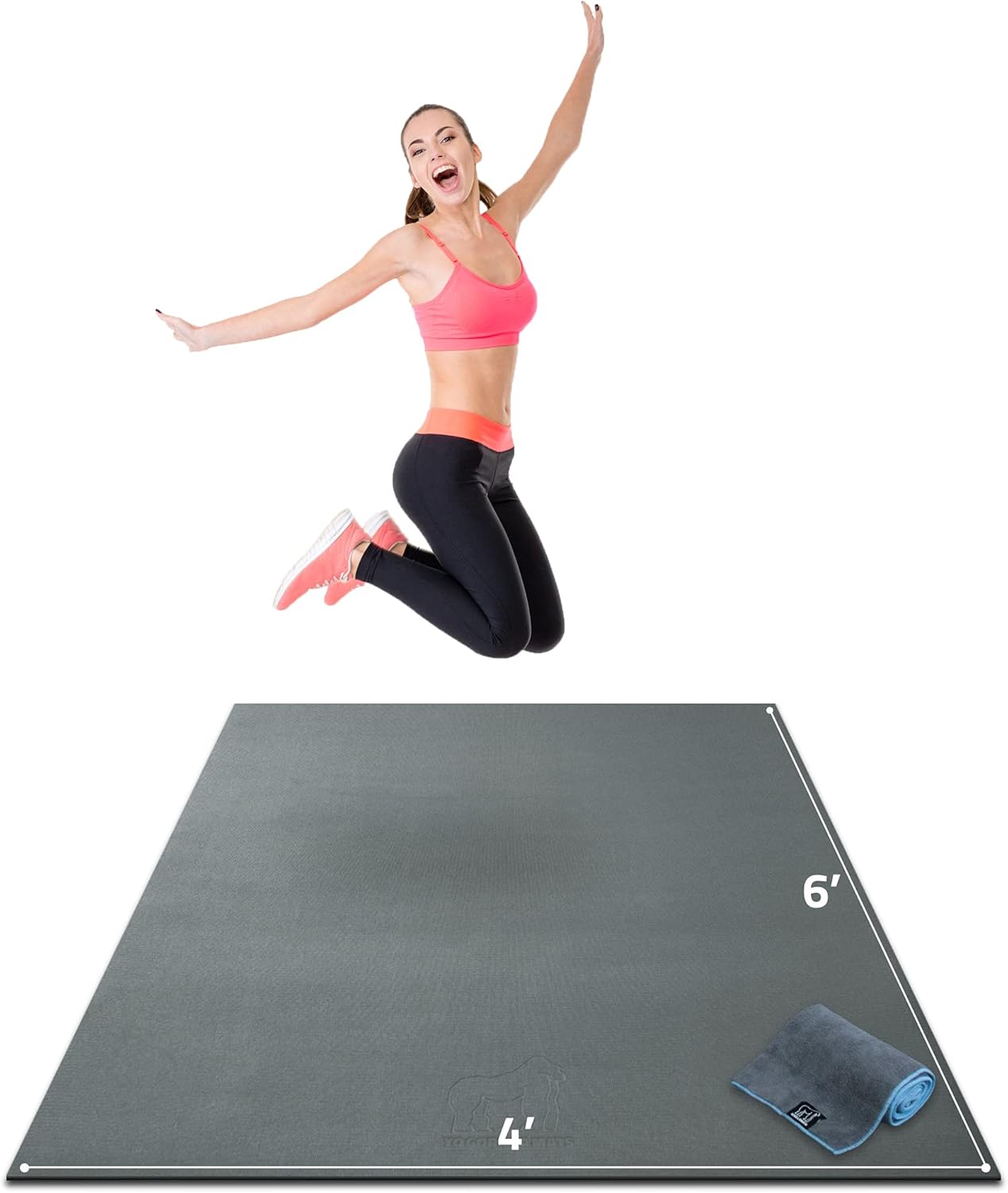 Gorilla Mats Premium Large Exercise Mat for Home Gym Workouts