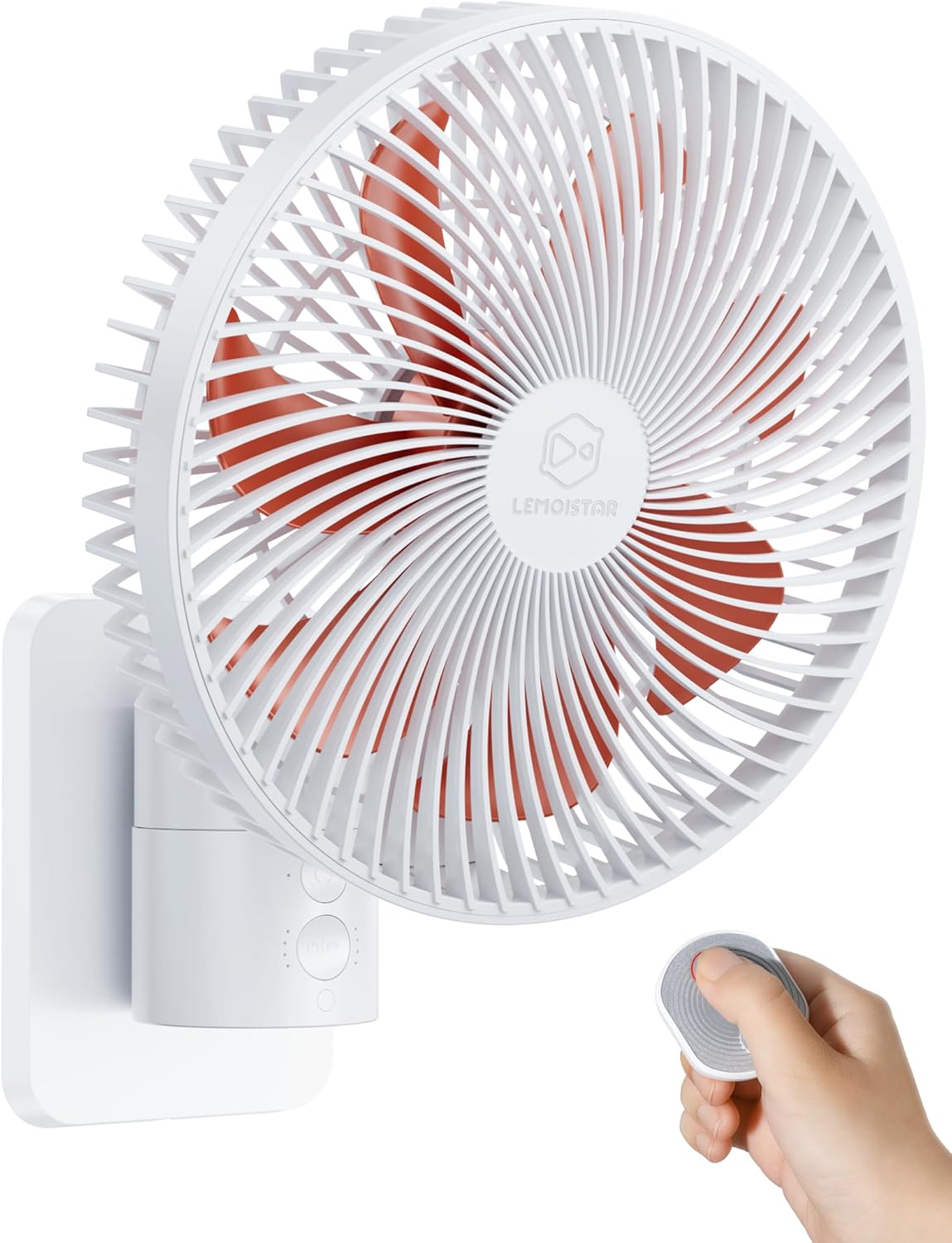 8.5-Inch Quiet Wall-Mounted Oscillation Fan for Small Spaces