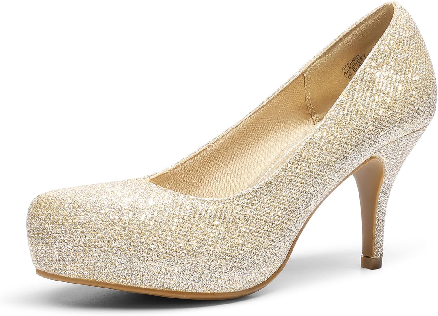 DREAM PAIRS Tiffany Women's Elegant Low Stiletto Heel Pumps