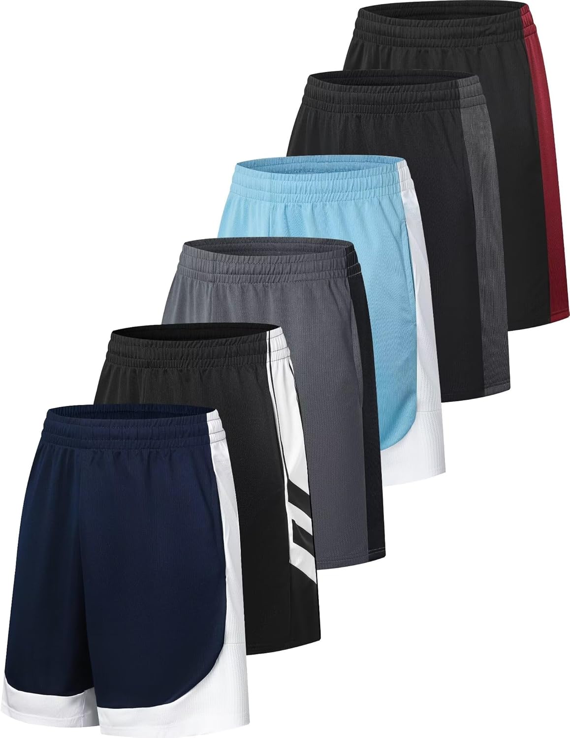 Mens Mesh Athletic Basketball Shorts with Pockets for Comfort