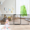 Extra Wide Baby Dog Gate for Doorways and Stairs - Auto Close Safety