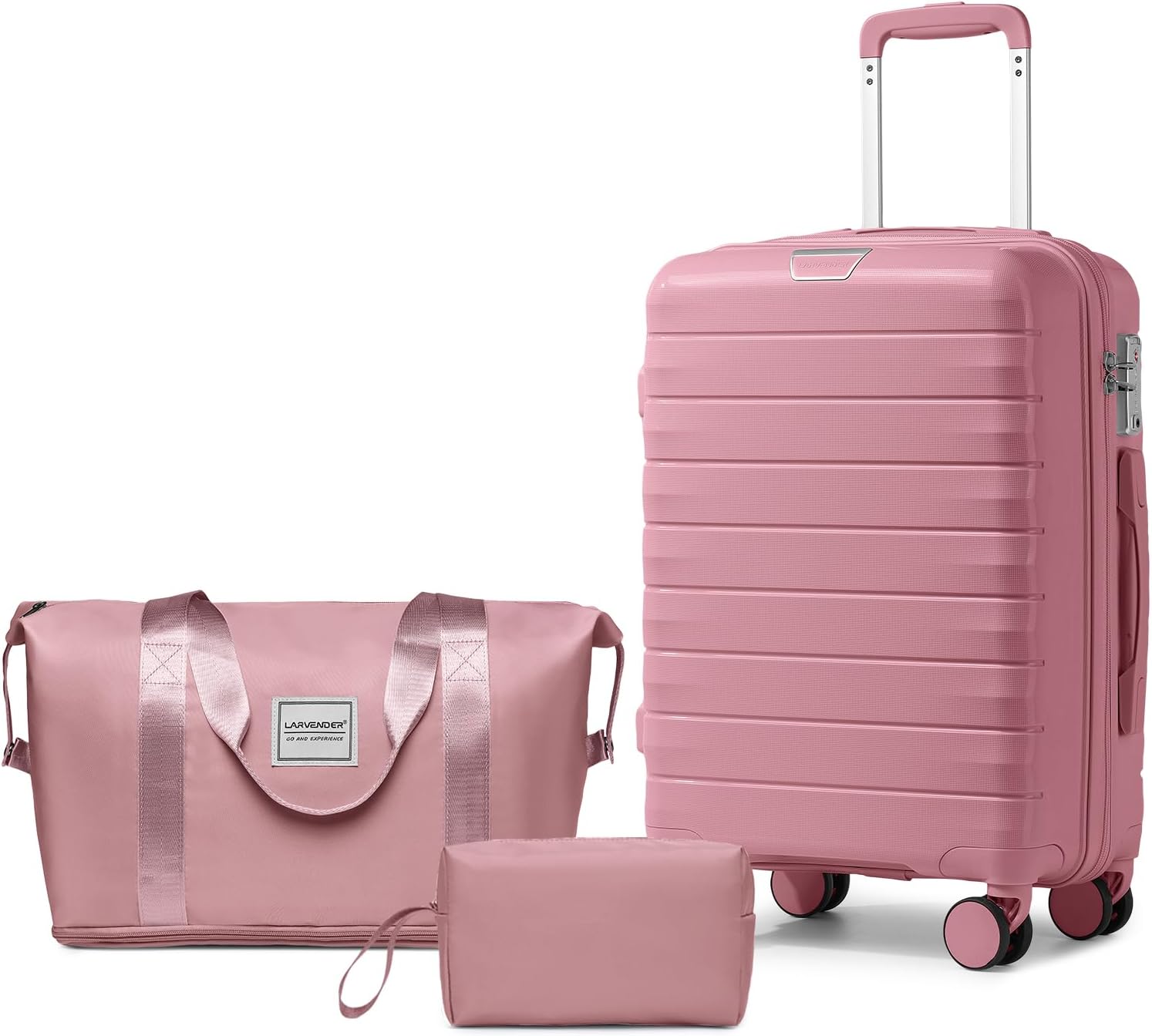 LARVENDER Luggage Sets 3 Piece with Duffel Bag for Travel