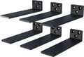 6-Pack 12 Inch Floating Shelf Brackets - Heavy Duty Hidden Mount