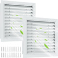 Gable Vent 18in x 18in Aluminum Wall Vent - 2-Pack