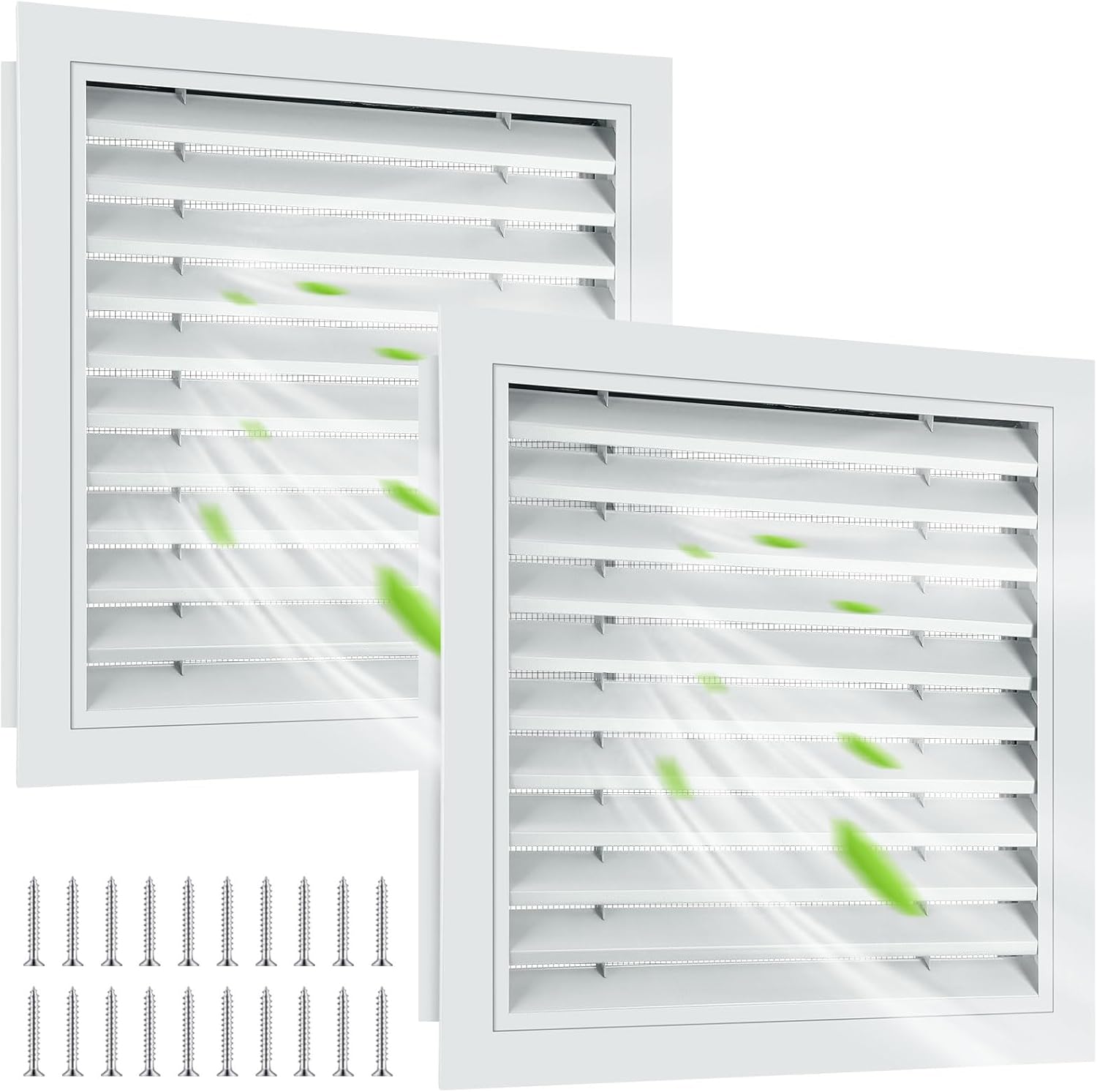 Gisafai 18 x 18 Gable Vent Aluminum Alloy Wall Vents for Home