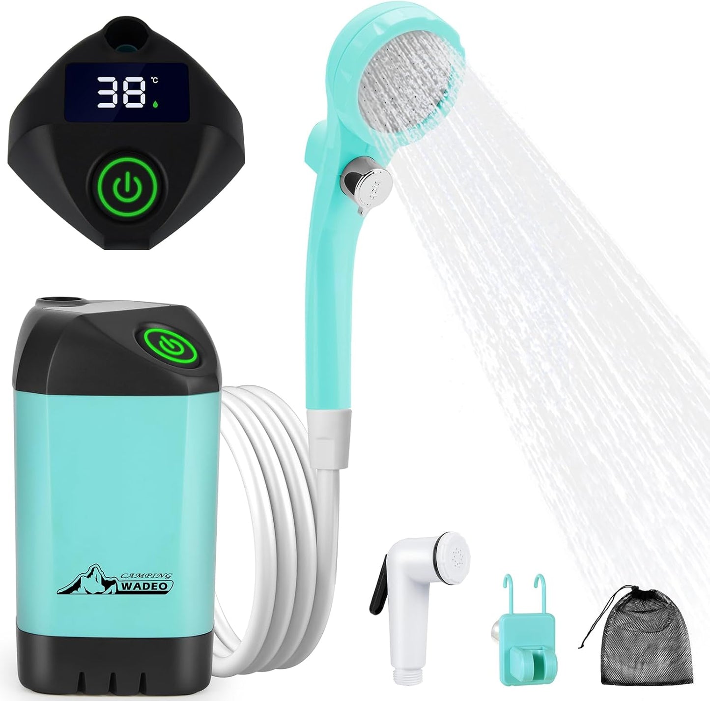 WADEO Rechargeable Outdoor Shower Pump