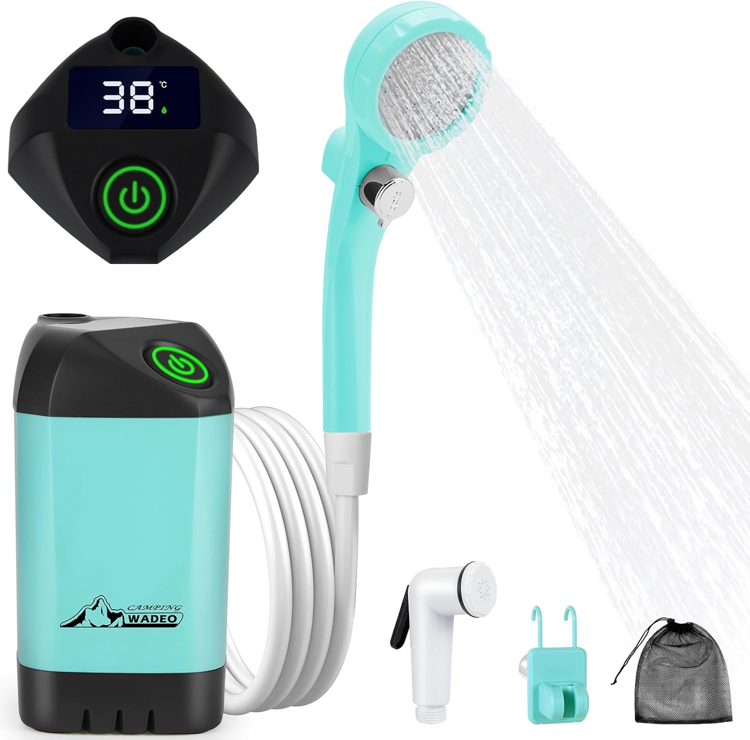 WADEO Rechargeable Outdoor Shower Pump