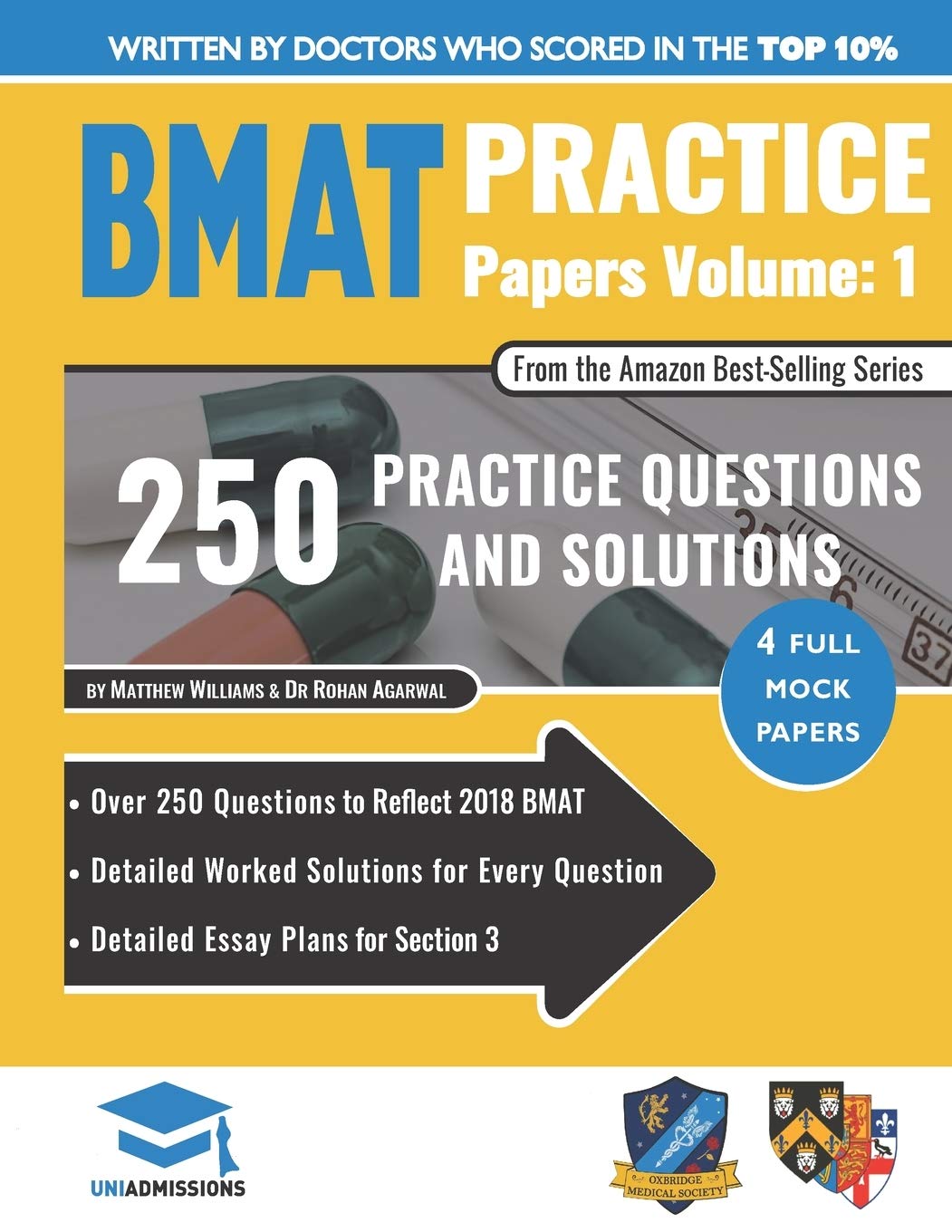 BMAT Practice Papers Volume 1: 4 Full Mock Papers for Success