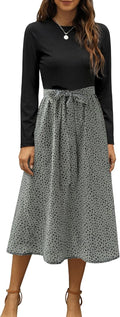 Women Summer Ribbed Midi Dress - Modest Work & Church Wear
