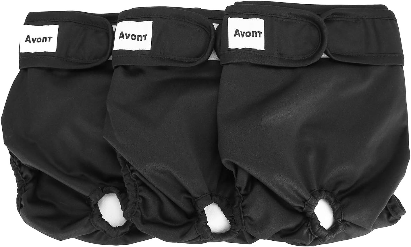 Premium Washable Dog Diapers - Absorbent & Durable - 3 Pack