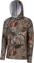 BASSDASH Men's UPF 50+ Camo Hoodie for Quick Dry Performance