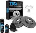 TRQ Front Brake Pad & Rotor Kit Ceramic Compatible with VW/Audi