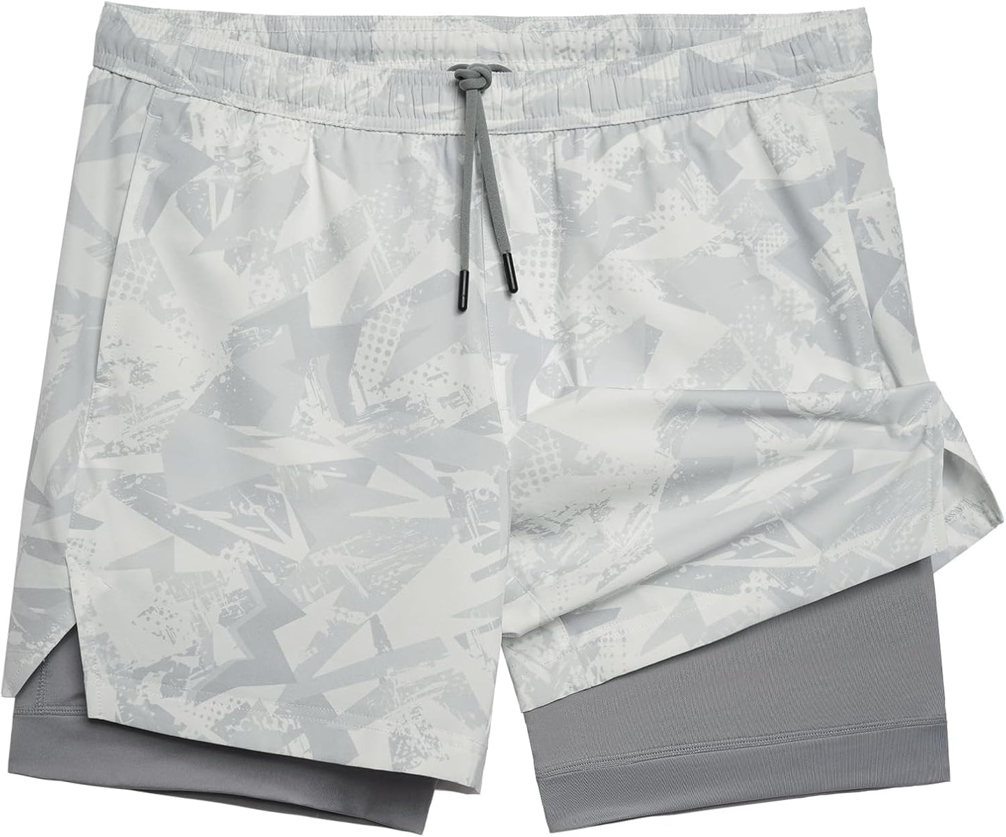 maamgic Mens Workout Shorts 2 in 1 Stretch Gym Shorts