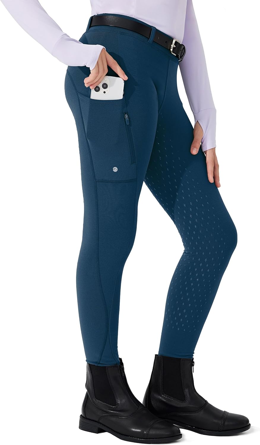 Willit Girls Fleece Horse Riding Pants for Winter Riding Tights