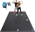 Extra Large Exercise Mat 9ft x 6ft x 7mm - High-Density Non-Slip