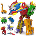 Dinosaur Robot Toys 6-in-1 Combined Large Robot Toys - Buildable Fun