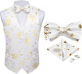 Christmas Waistcoat Vest and Bowtie Set - Festive Men's Suit Vest