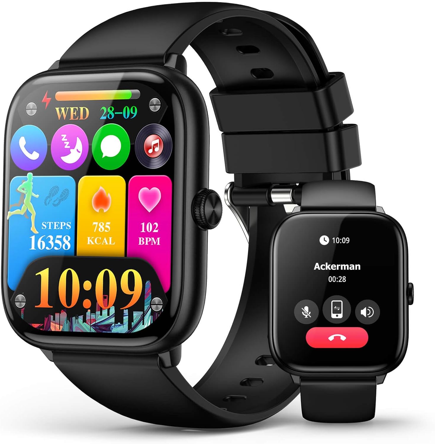 EarlySincere Smart Watch: Bluetooth Call, 2.06 AMOLED, Fitness Tracker, IP68 Waterproof