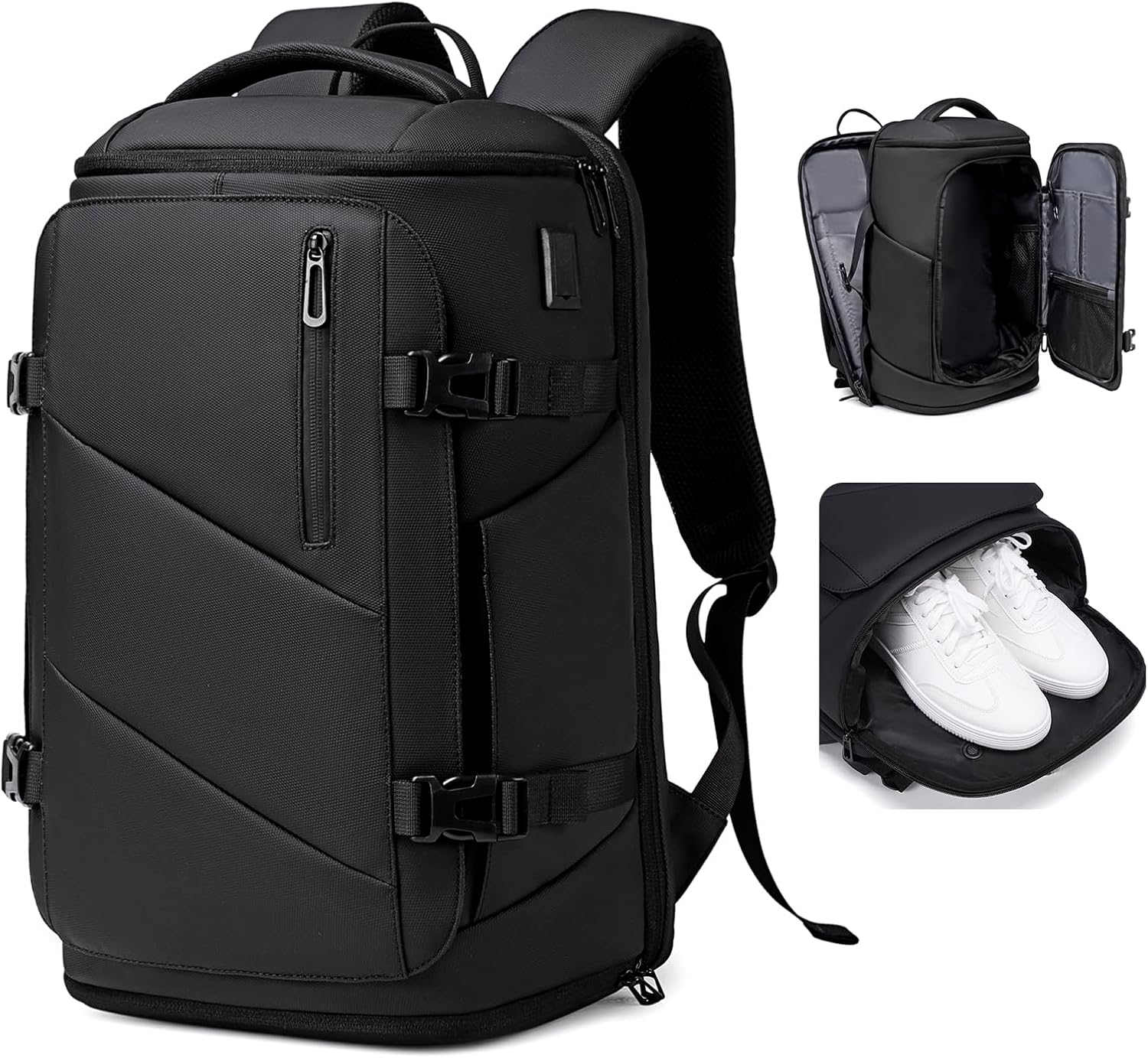 30L Travel Backpack for Men with 17 inch Laptop Compartment